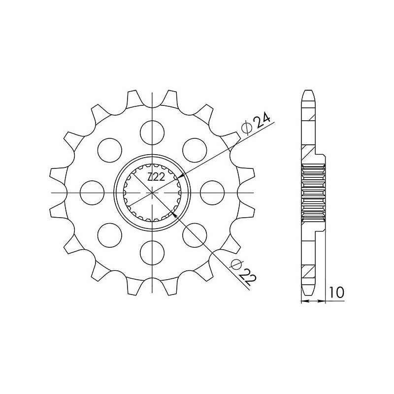 PINON SGR S AC P520-D15 APRILIA ETX 350 86 86