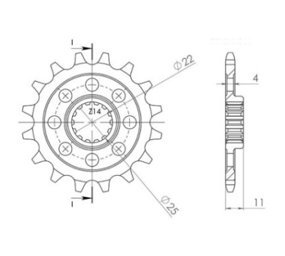 PINON SGR S AC P520-D15 APRILIA RXV 450 06-13