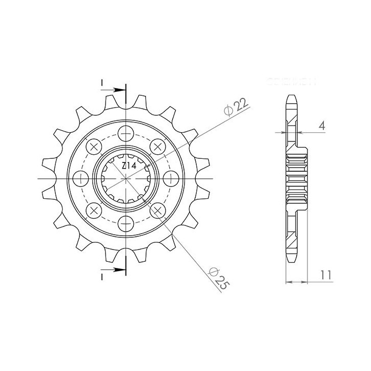 PINON SGR S AC P520-D15 APRILIA RXV 450 06-13