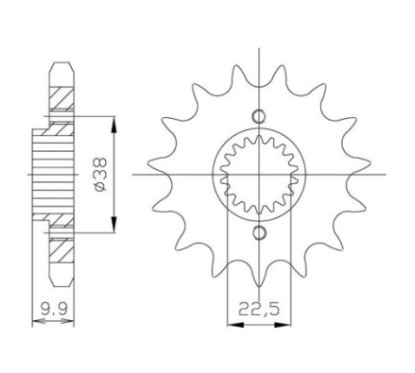 SGR PINION S AC P520-D15 BMW GX 450 08 12