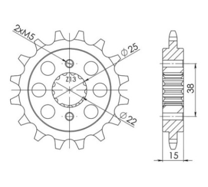 PINON SGR S AC P520-D15 DUCATI 907 IE 907 91 92