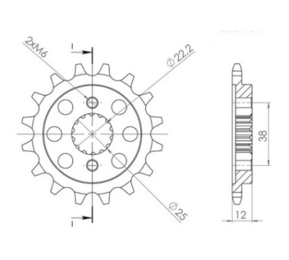 PINON SGR S AC P520-D15 DUCATI PASO 750 87-88