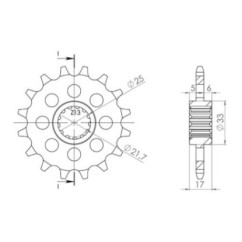 PINON SGR S AC P520-D15 HONDA CB F 500 13-15