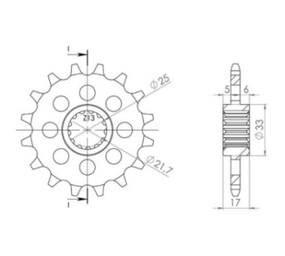 PINON SGR S AC P520-D15 HONDA CB F 500 13-15