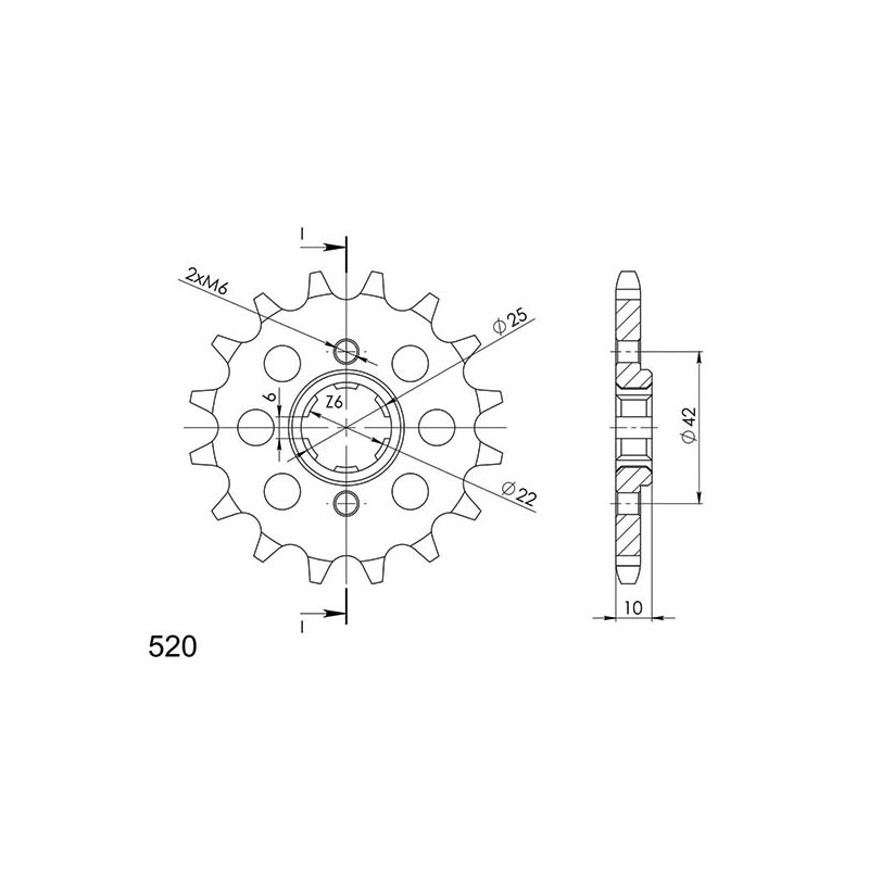 PINON SGR S AC P520-D15 HONDA NX DOMINATOR 650 88 00