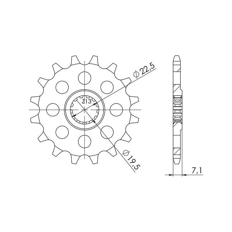 SGR PIGNONE S AC P520-D15 MASH BLACK SEVEN IE ABS 250 17-20