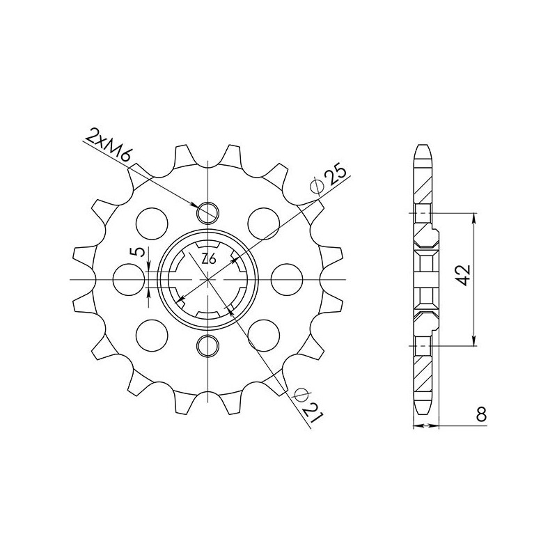 PINON SGR S AC P520-D15 YAMAHA FZ 400 1996