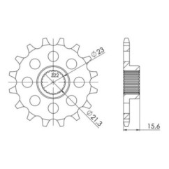 PINON SGR S AC P520-D15 YAMAHA TT E 600 94 01