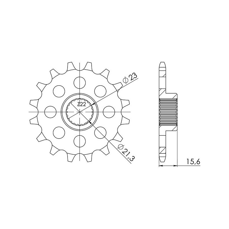 PINON SGR S AC P520-D15 YAMAHA TT E 600 94 01