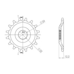 PINON SGR S AC P520-D16 APRILIA ETX TUAREG 350 88 92