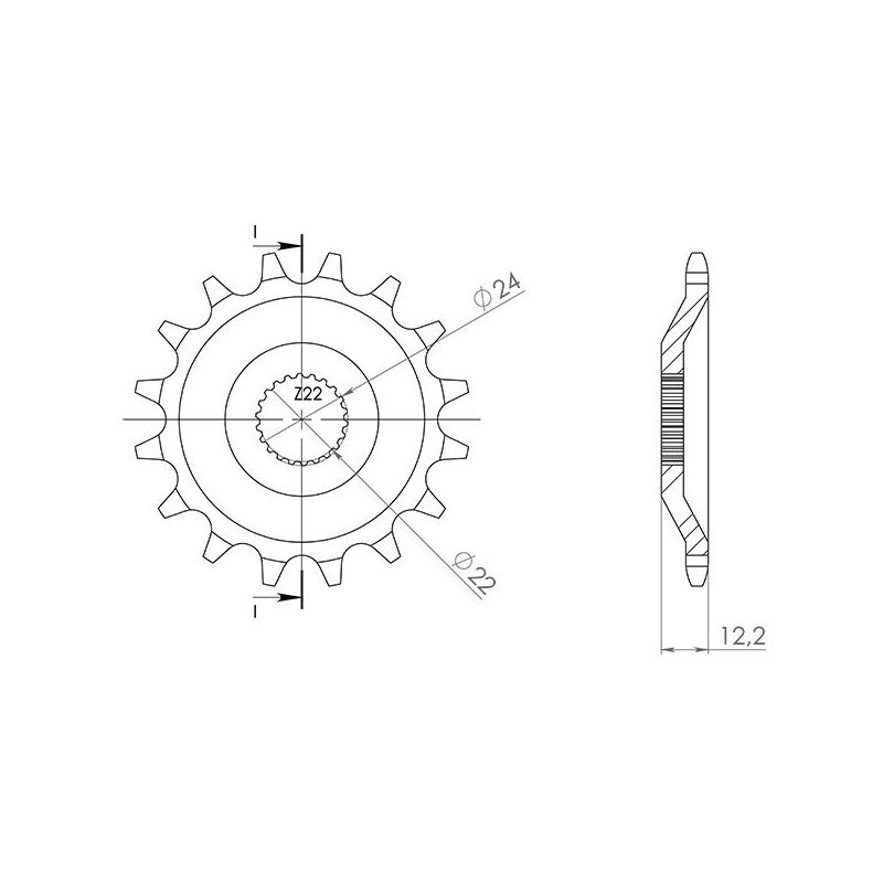 PINON SGR S AC P520-D16 APRILIA ETX TUAREG 350 88 92