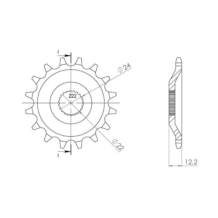 PINON SGR S AC P520-D16 APRILIA ETX TUAREG 350 88/92