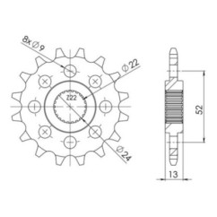 PINON SGR S AC P520-D16 APRILIA PEGASO CUBE IE 650 92 97