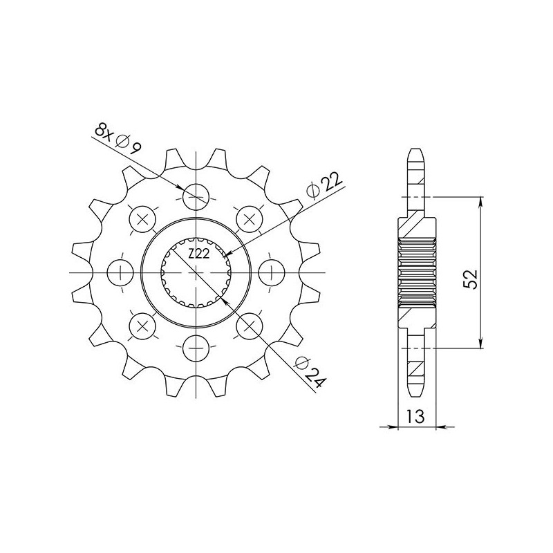 PINON SGR S AC P520-D16 APRILIA PEGASO CUBE IE 650 92 97