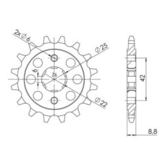 PINON SGR S AC P520-D16 HONDA CB N EURO 400 82-84