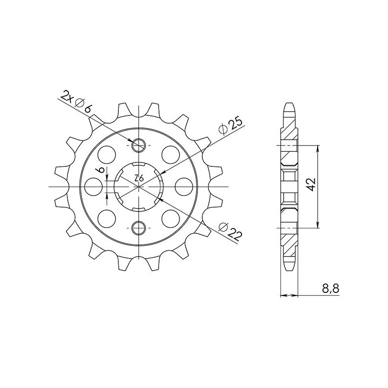 PINON SGR S AC P520-D16 HONDA CB N EURO 400 82-84