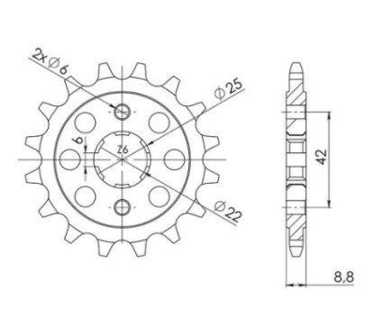 PINON SGR S AC P520-D16 HONDA CB N EURO 400 82-84