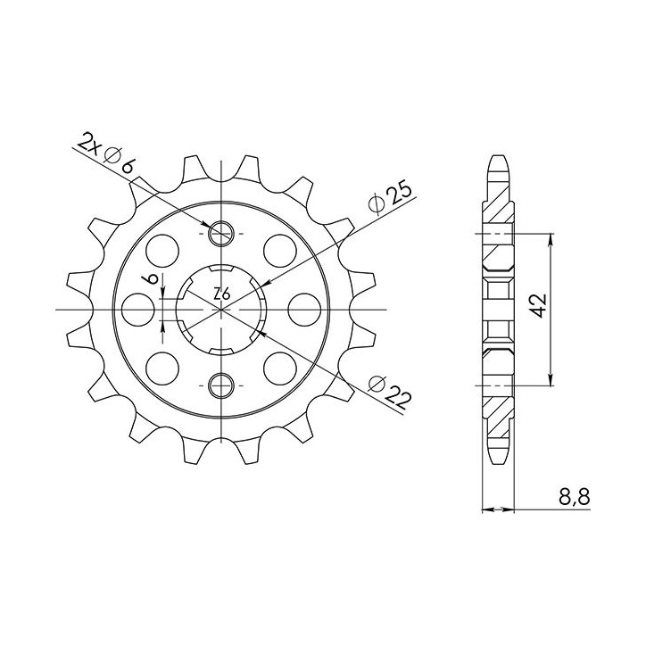 PINON SGR S AC P520-D16 HONDA CB N EURO 400 82-84