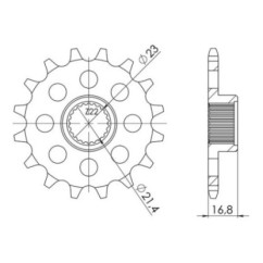 PINON SGR S AC P520-D16 YAMAHA XJ S DIVERSION 600 98-03