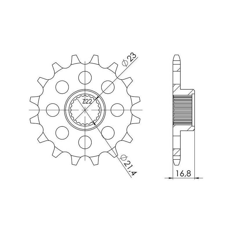 PINON SGR S AC P520-D16 YAMAHA XJ S DIVERSION 600 98-03