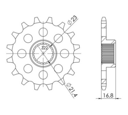 PINON SGR S AC P520-D16 YAMAHA XJ S DIVERSION 600 98-03