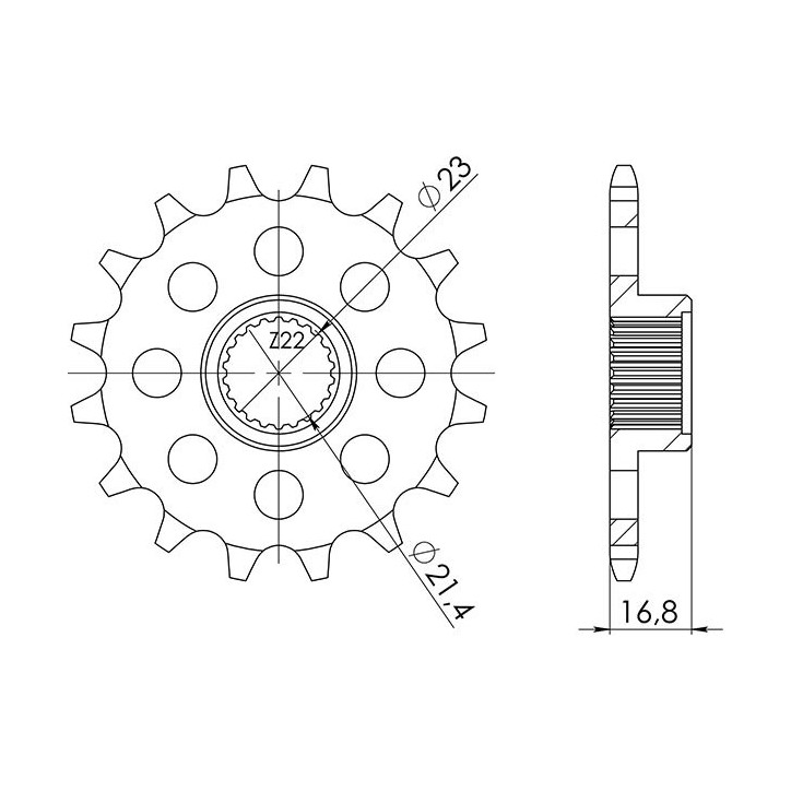 PINON SGR S AC P520-D16 YAMAHA XJ S DIVERSION 600 98-03