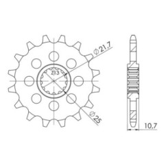 PINON SGR S AC P520-D16 YAMAHA XJ6 F DIVERSION ABS 600 10 11