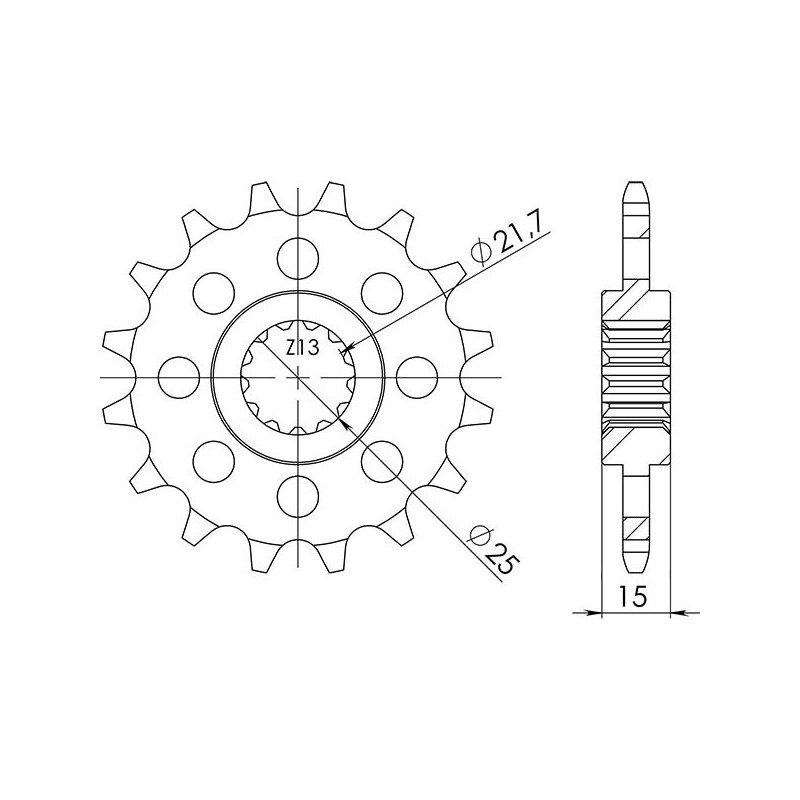 PINON SGR S AC P525-D14 TRIUMPH SPEED FOUR 600 03 05