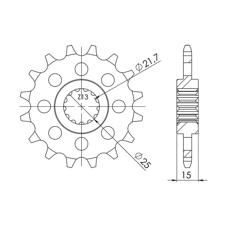 PINON SGR S AC P525-D14 TRIUMPH SPEED FOUR 600 03/05