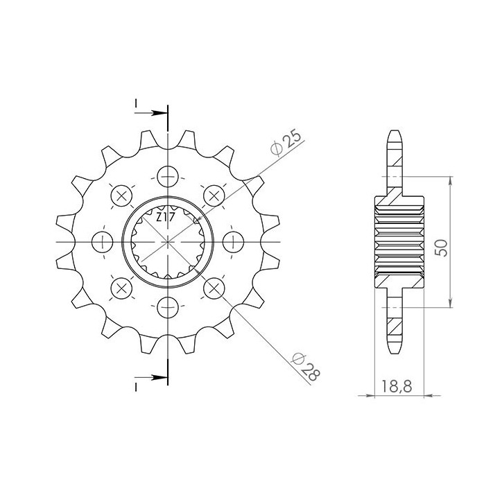 PINON SGR S AC P525-D15 APRILIA TUONO V4 E5 1100 21/23