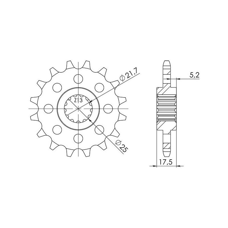 PINON SGR S AC P525-D15 HONDA CB 500 94 03