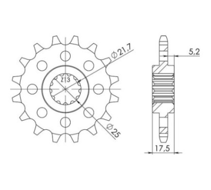 PINON SGR S AC P525-D15 HONDA CB 500 94 03