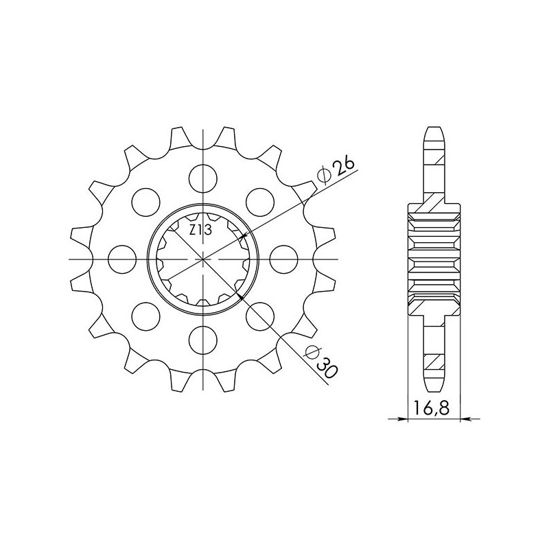 PINON SGR S AC P525-D15 HONDA CB F 650 14 16