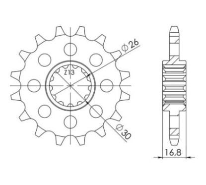 SGR PIGNON S AC P525-D15 HONDA CB F 650 14 16