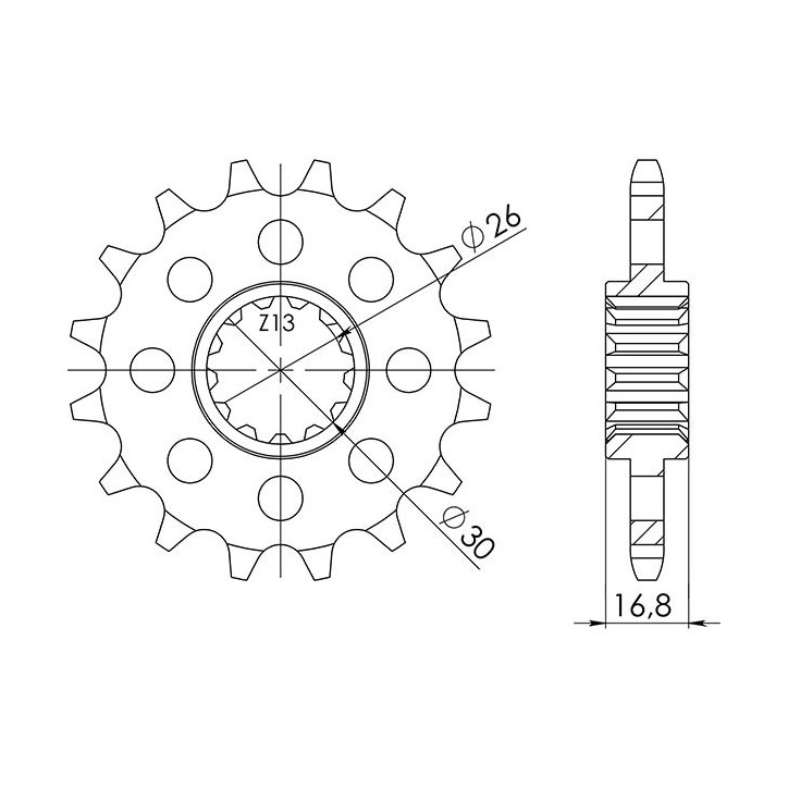 PINON SGR S AC P525-D15 HONDA CB F 650 14/16