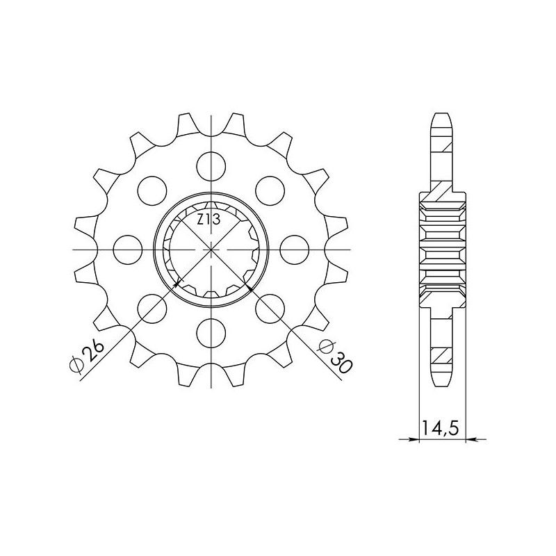 PINON SGR AC P525-D15 HONDA CB NIGHTHAWK 750 93-03