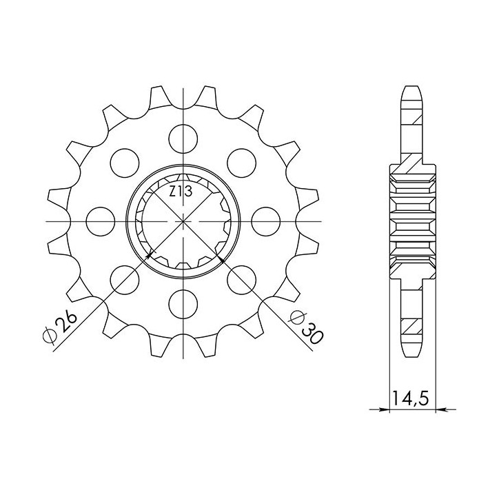 PINON SGR AC P525-D15 HONDA CB NIGHTHAWK 750 93-03