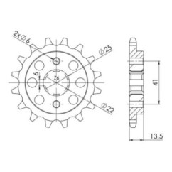 PINON SGR S AC P525-D15 HONDA XL V TRANSALP 600 87 88