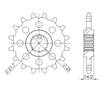 PINON SGR S AC P525-D15 KAWASAKI ZR C D ZEPHYR 750 95 99