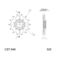 SGR PIGNONE S AC P525-D15 MV AGUSTA BRUTALE 1090 13 18