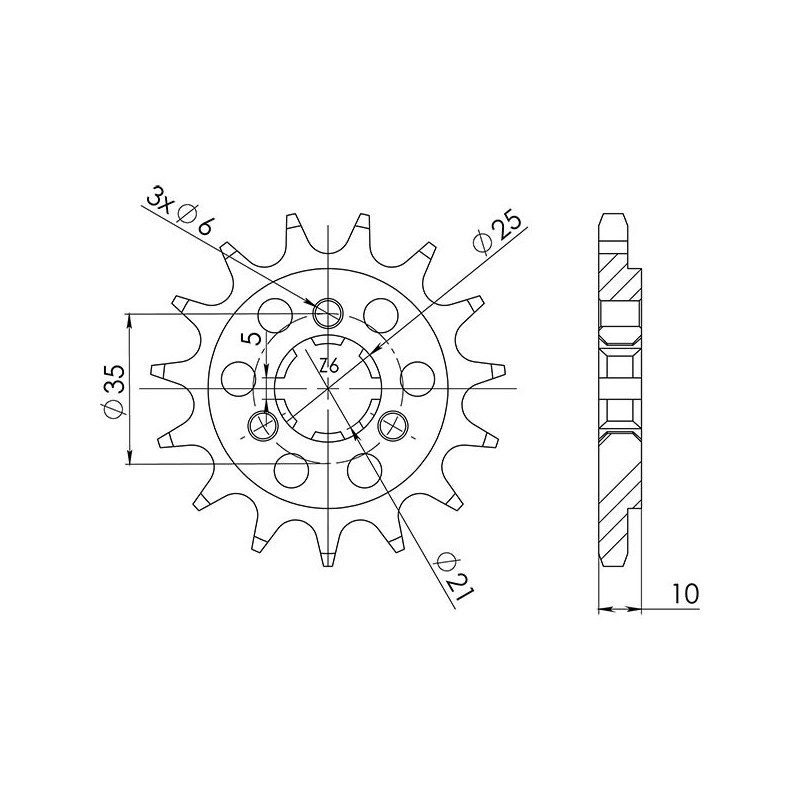 PINON SGR S AC P525-D15 SUZUKI DR SE 650 96 16