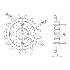 PINON SGR S AC P525-D16 HONDA XRV AFRICA TWIN 750 90-03