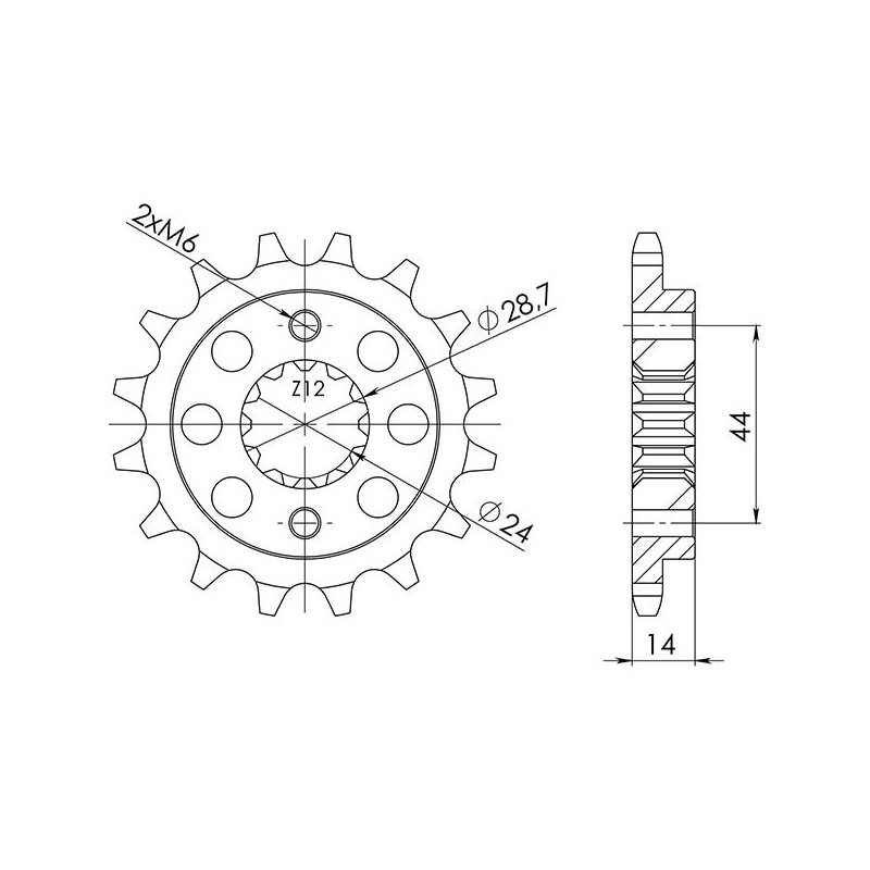 PINON SGR S AC P525-D16 HONDA XRV AFRICA TWIN 750 90-03