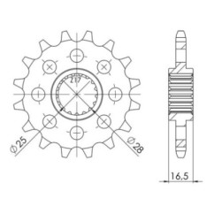 PINON SGR S AC P525-D16 KTM DUKE 950 04 04