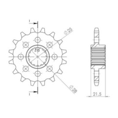 PINON SGR S AC P525-D17 BMW HP4 1000 13-15