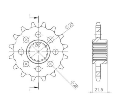 PINON SGR S AC P525-D17 BMW HP4 1000 13-15