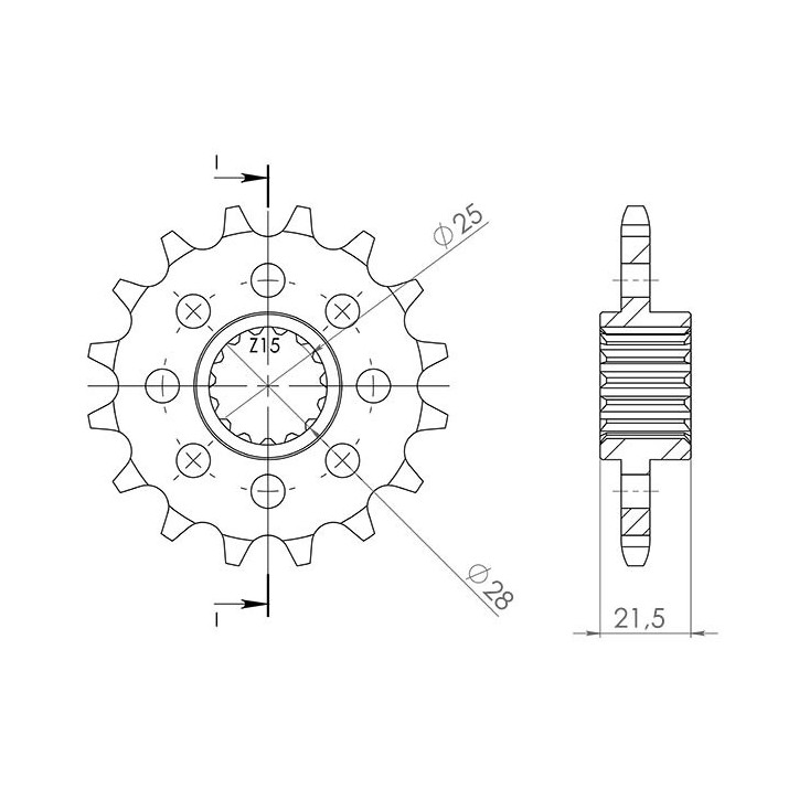 SGR PIGNONE S AC P525-D17 BMW HP4 (K42) 1000 13-15