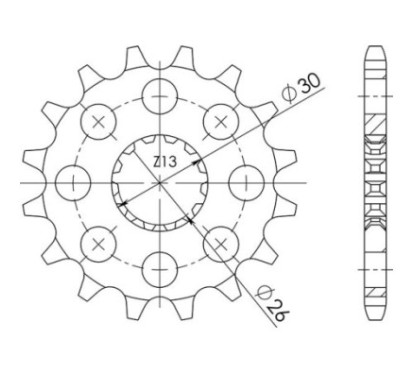 PINON SGR S AC P525-D17 TRIUMPH AMERICA EFI 865 07 08