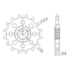 SGR Ritzel S AC P525-D17 Yamaha TDM 850 96 98