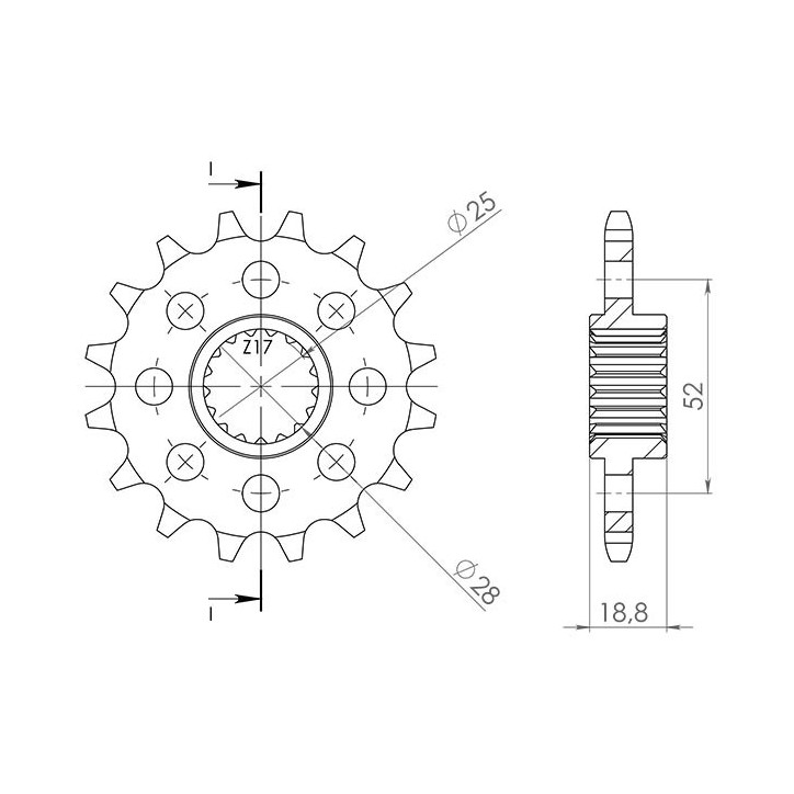 SGR PIGNONE S AC P525-D20 BMW F R 800 09/14